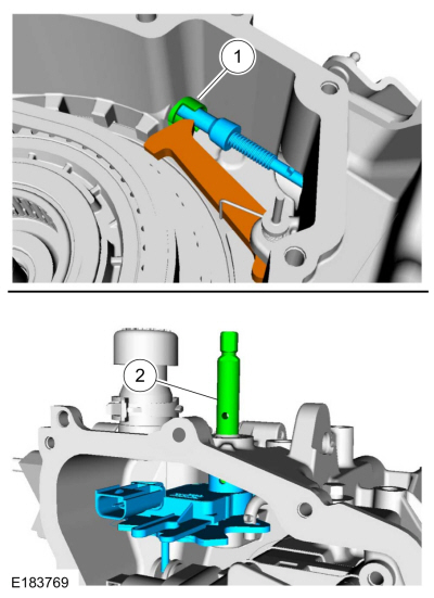 Ford Fusion. Transmission Range (TR) Sensor. Removal and Installation