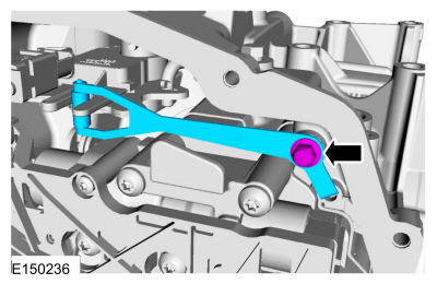 Ford Fusion. Transmission Range (TR) Sensor. Removal and Installation