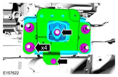 Ford Fusion. Transmission Support Insulator - 1.5L EcoBoost (118kW/160PS) – I4. Removal and Installation