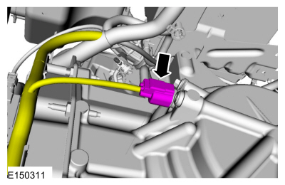 Ford Fusion. Turbine Shaft Speed (TSS) Sensor. Removal and Installation