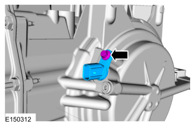 Ford Fusion. Turbine Shaft Speed (TSS) Sensor. Removal and Installation