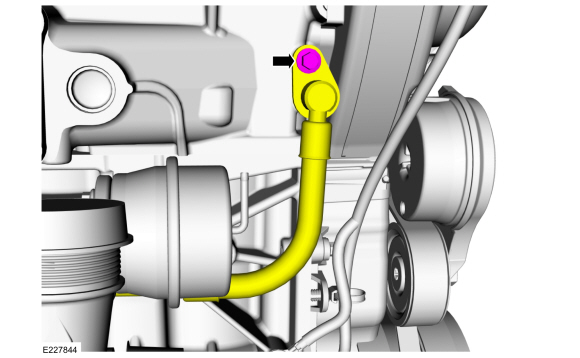 Ford Fusion. Turbocharger. Removal and Installation