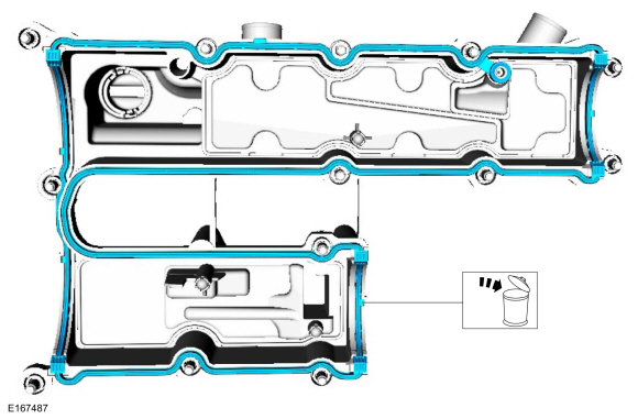 Ford Fusion. Valve Cover. Removal and Installation