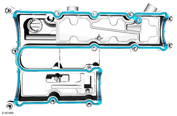 Ford Fusion. Valve Cover. Removal and Installation