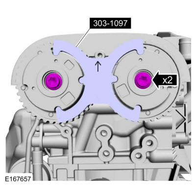 Ford Fusion. Variable Camshaft Timing (VCT) Unit. Removal and Installation