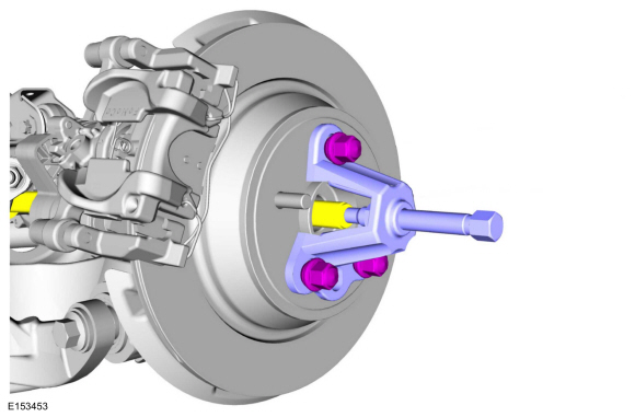 Ford Fusion. Wheel Bearing and Wheel Hub - AWD. Removal and Installation