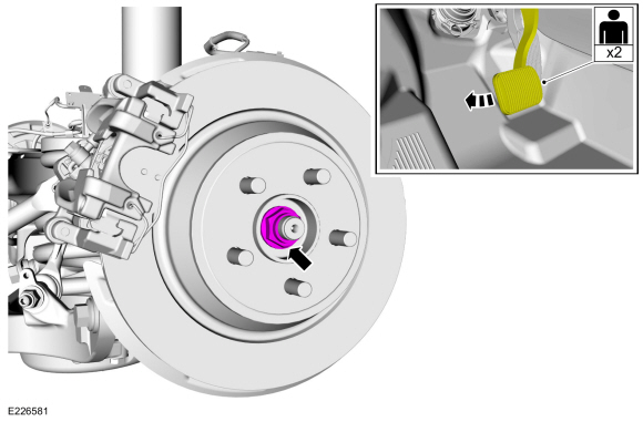 Ford Fusion. Wheel Bearing and Wheel Hub - AWD. Removal and Installation