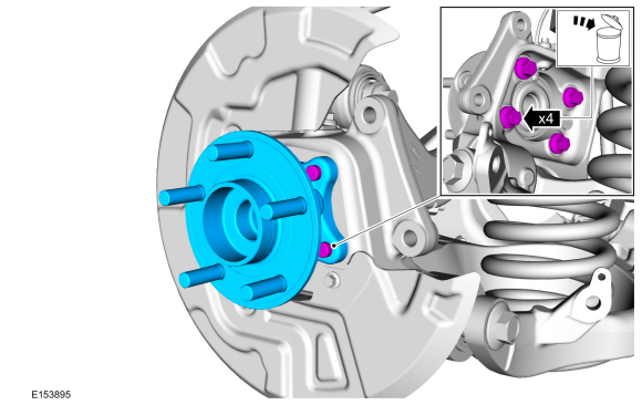 Ford Fusion. Wheel Bearing and Wheel Hub - FWD. Removal and Installation