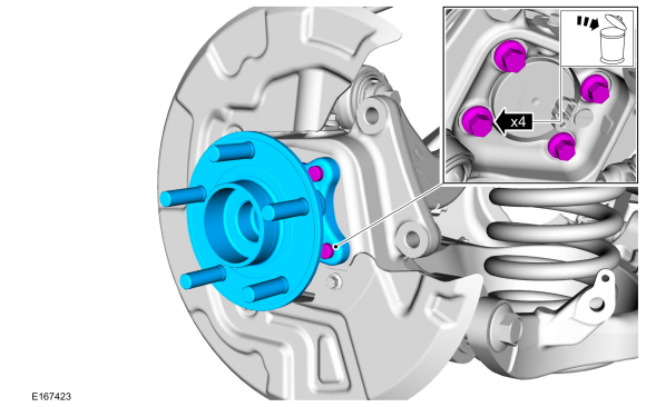 Ford Fusion. Wheel Bearing and Wheel Hub - FWD. Removal and Installation