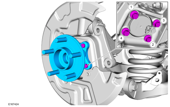 Ford Fusion. Wheel Bearing and Wheel Hub - FWD. Removal and Installation