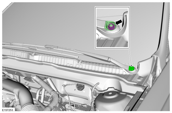 Ford Fusion. Windshield Wiper Pivot Arm. Removal and Installation